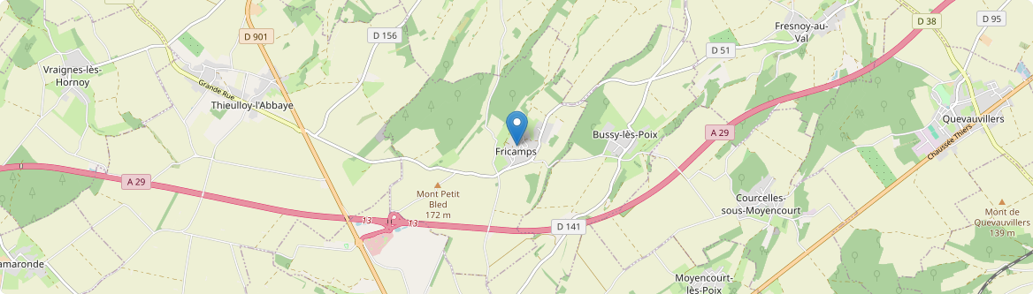 Fricamps - Carte