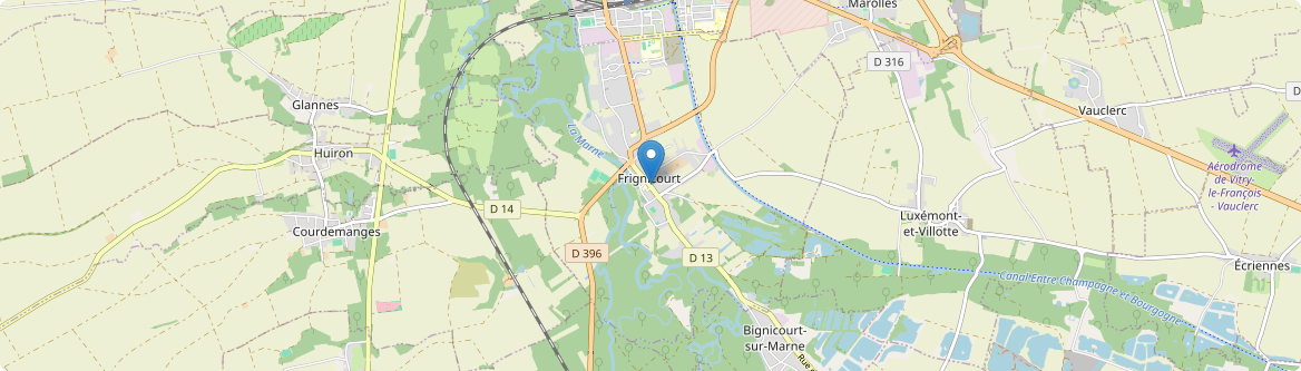 Frignicourt - Carte