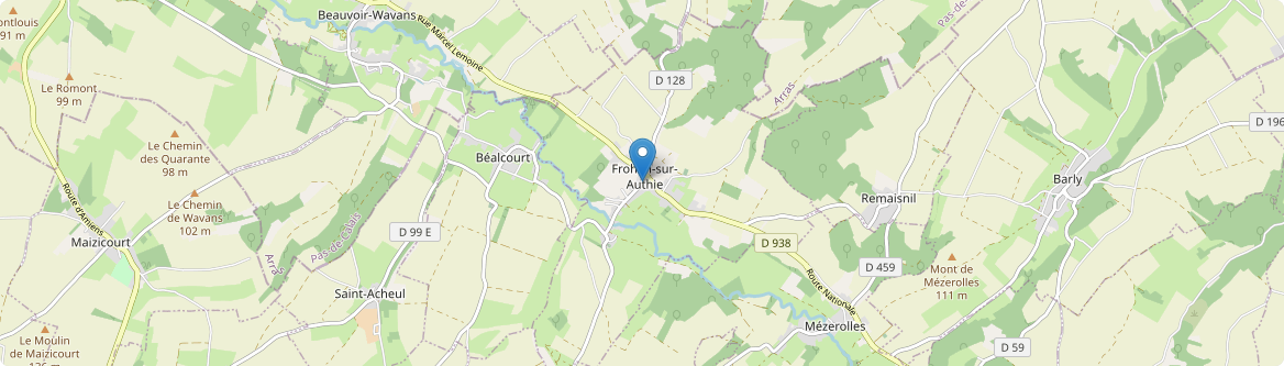 Frohen-sur-Authie - Carte