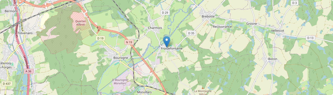 Froidefontaine - Carte