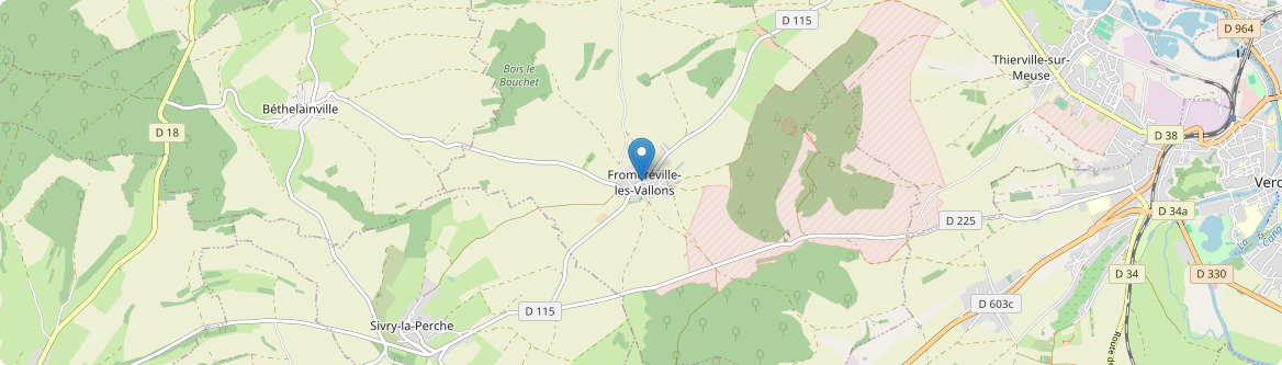 Fromeréville-les-Vallons - Carte
