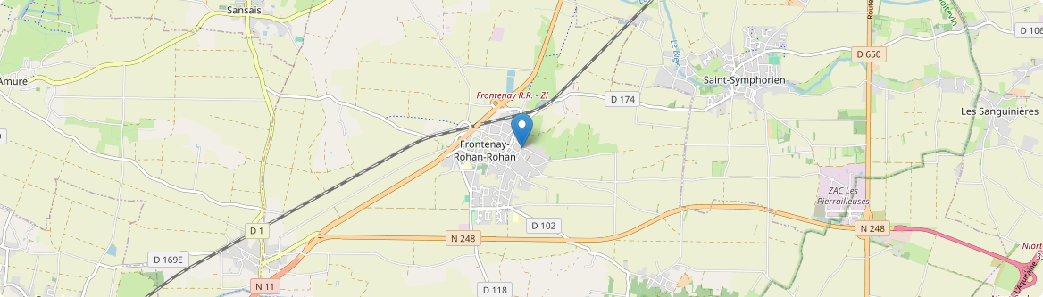 Frontenay-Rohan-Rohan - Carte