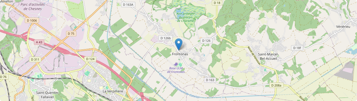 Frontonas - Carte