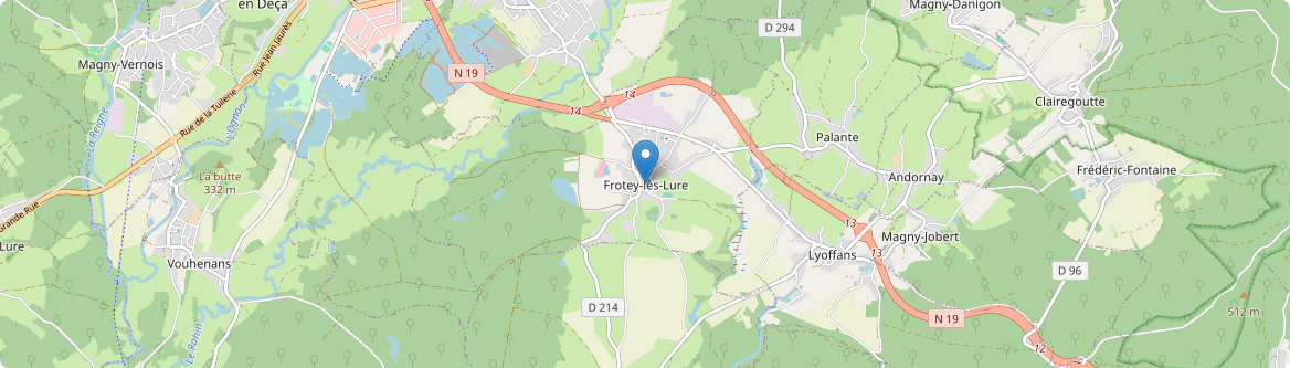 Frotey-lès-Lure - Carte