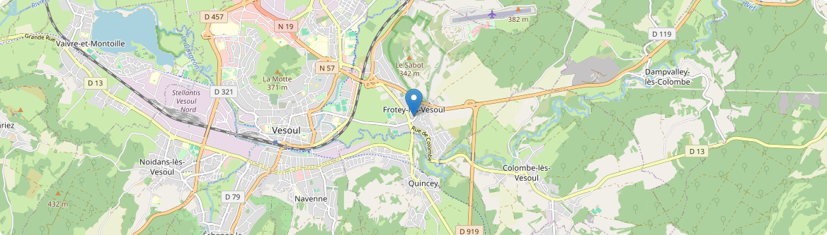Frotey-lès-Vesoul - Carte