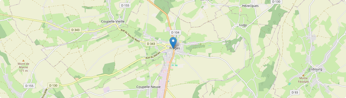 Fruges - Carte