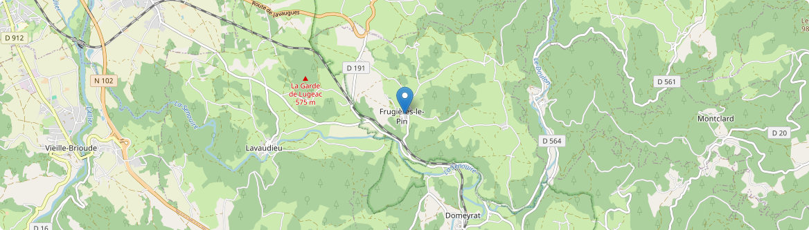 Frugières-le-Pin - Carte