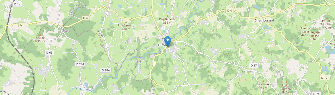 Fursac - Carte