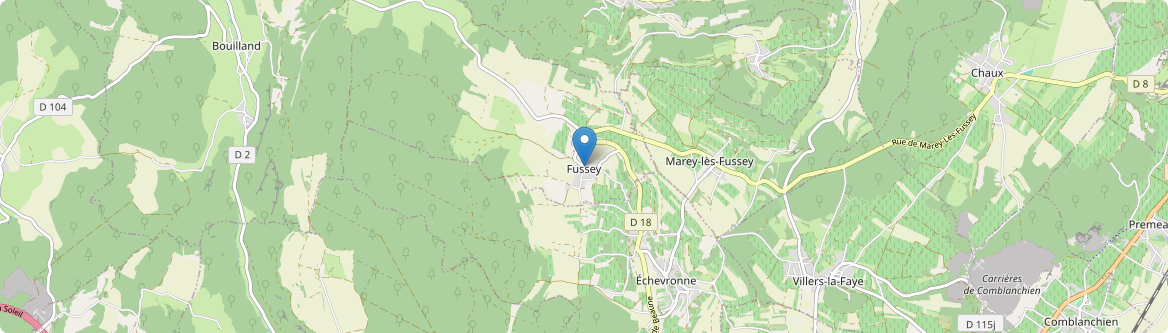 Fussey - Carte