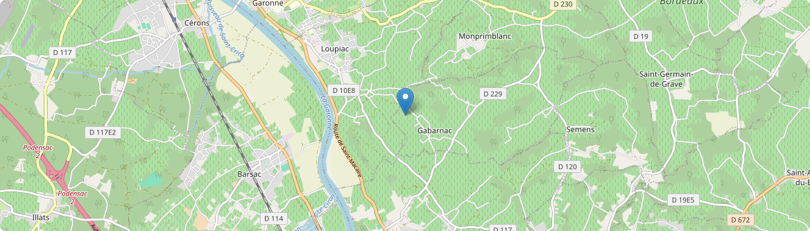 Gabarnac - Carte
