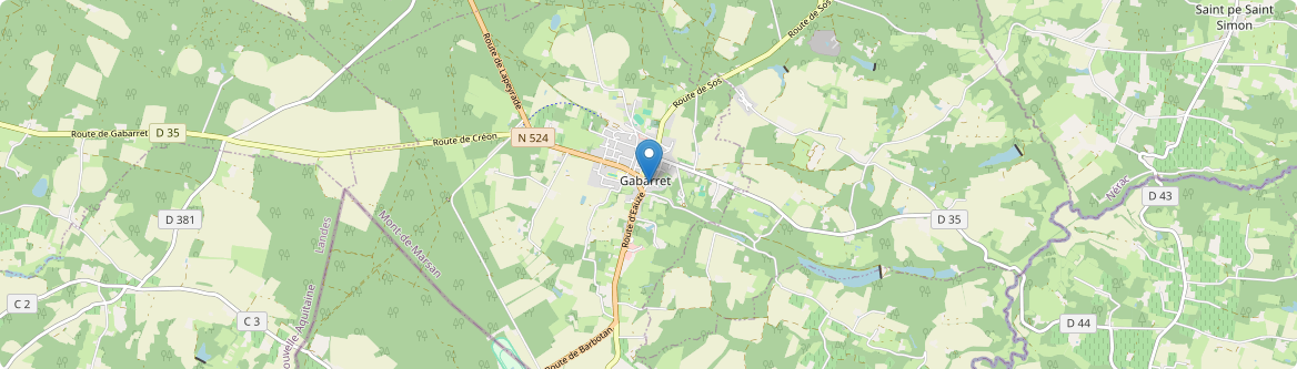 Gabarret - Carte