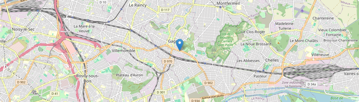Gagny - Carte