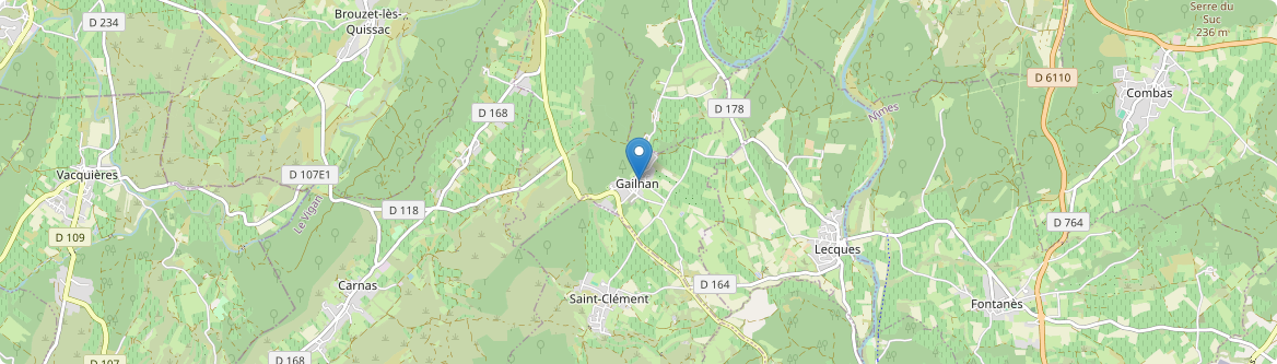 Gailhan - Carte