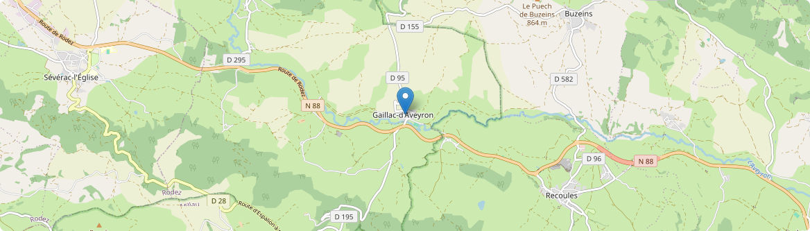 Gaillac-d'Aveyron - Carte