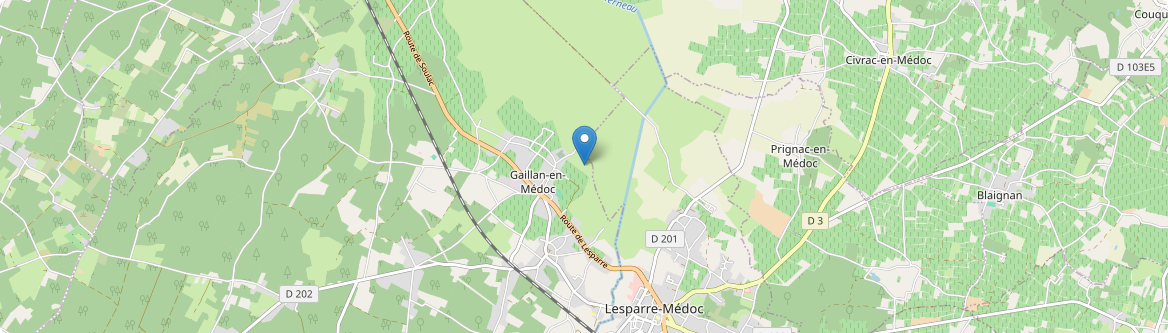 Gaillan-en-Médoc - Carte