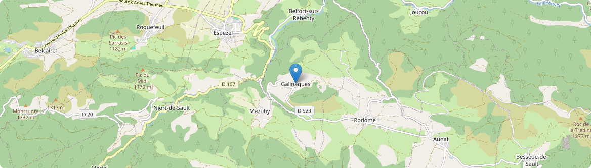 Galinagues - Carte