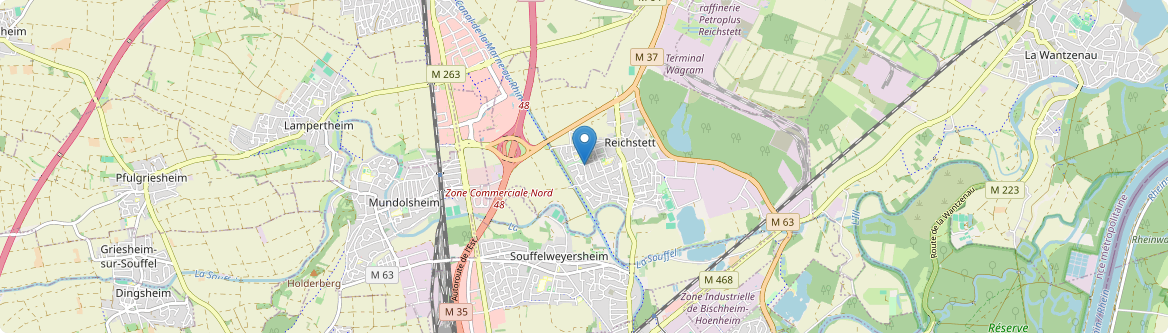 Gambsheim - Carte