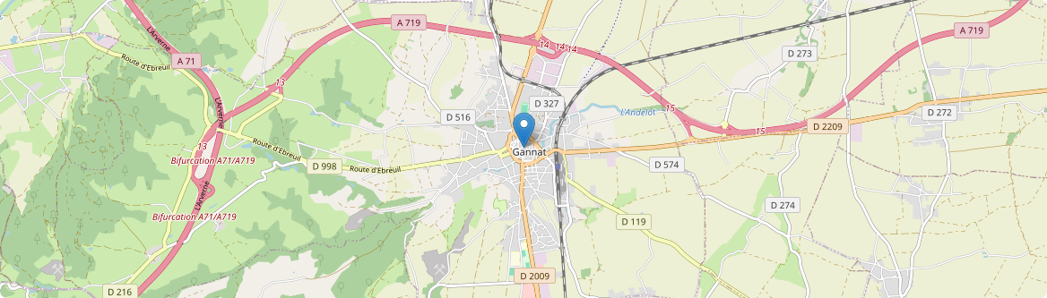 Gannat - Carte