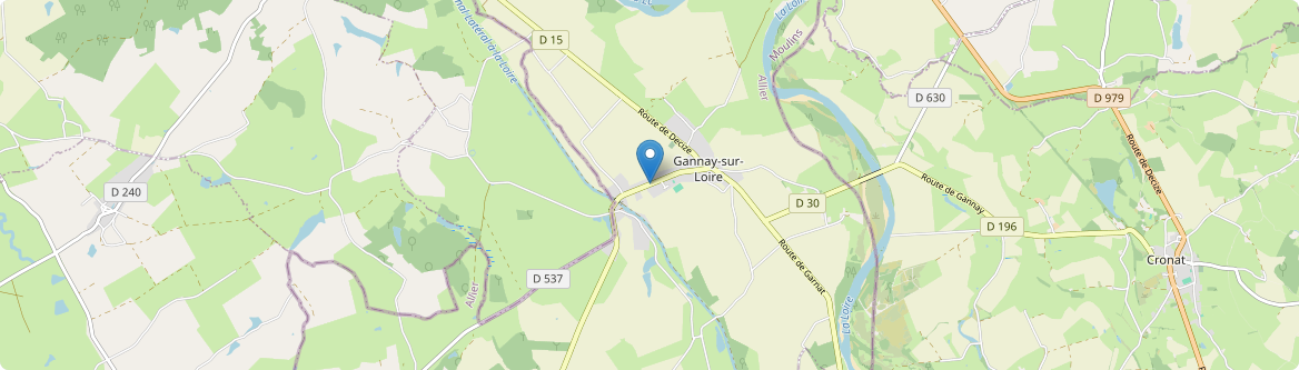 Gannay-sur-Loire - Carte