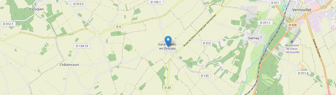 Garancières-en-Drouais - Carte