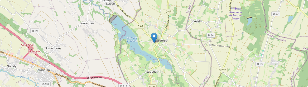 Gardères - Carte