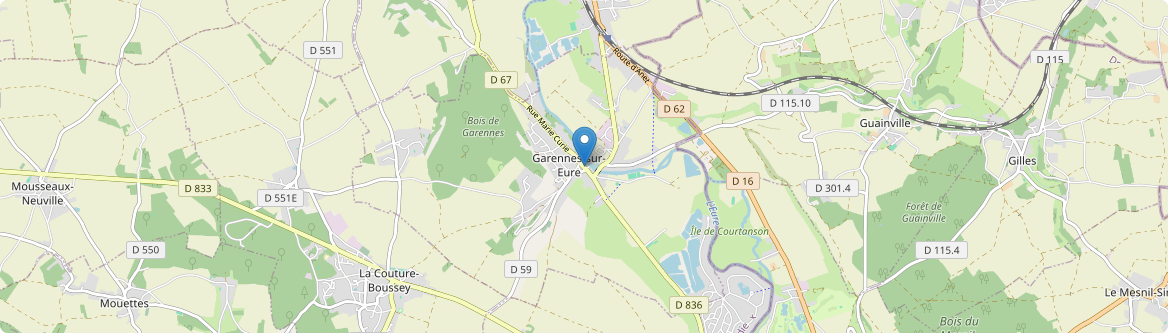 Garennes-sur-Eure - Carte