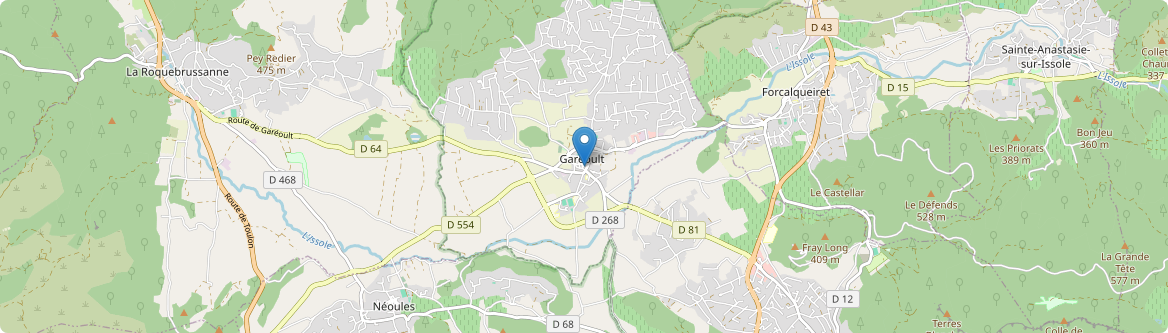 Garéoult - Carte