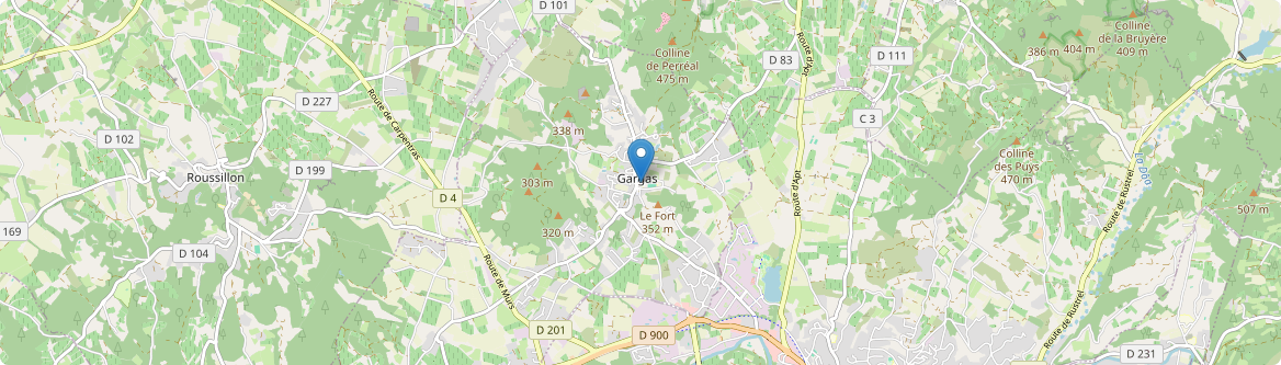 Gargas - Carte
