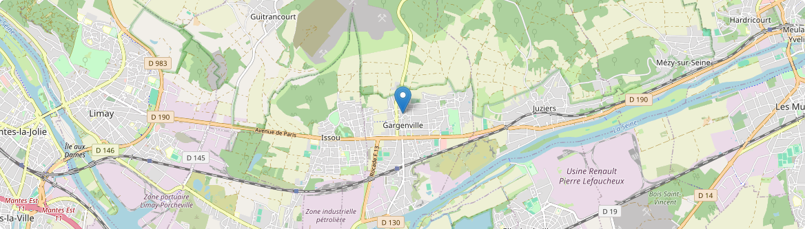 Gargenville - Carte
