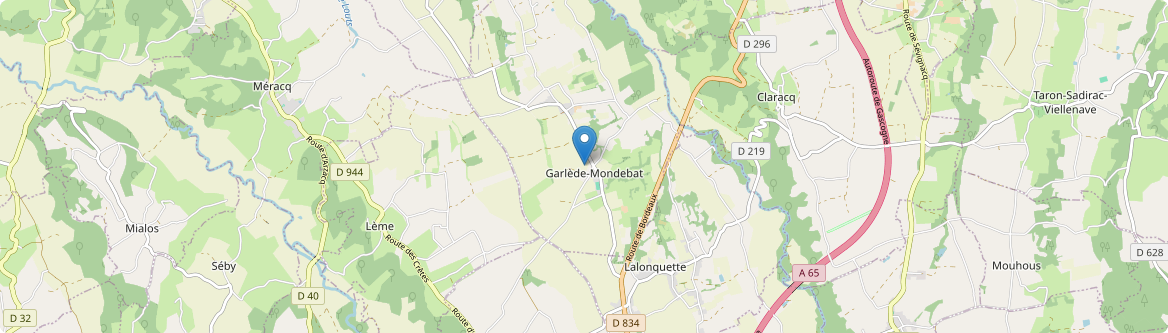 Garlède-Mondebat - Carte