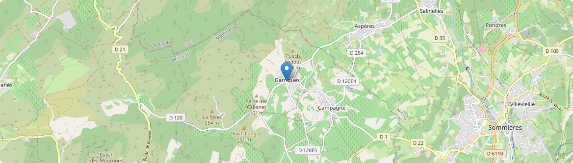 Garrigues - Carte
