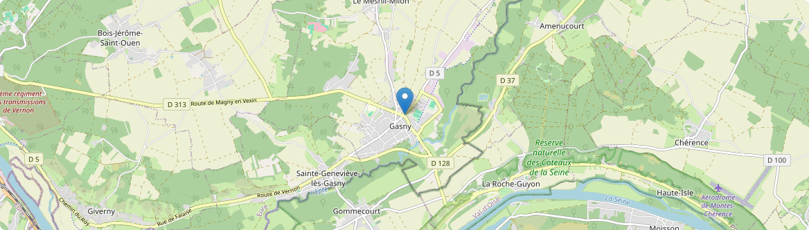 Gasny - Carte