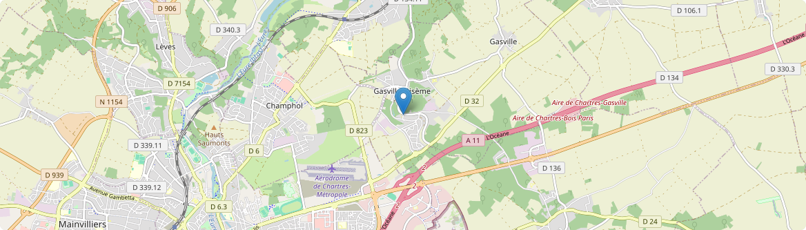 Gasville-Oisème - Carte