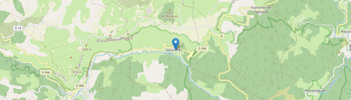 Gatuzières - Carte