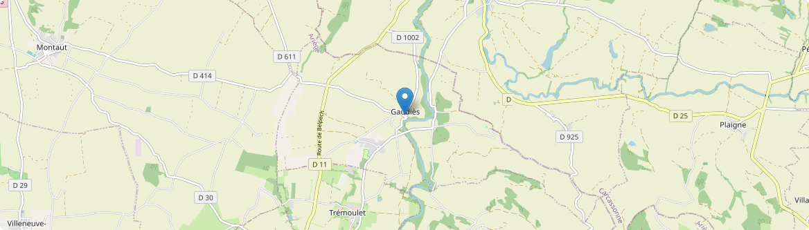 Gaudiès - Carte