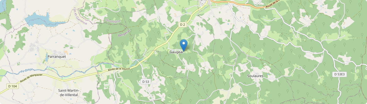 Gaugeac - Carte