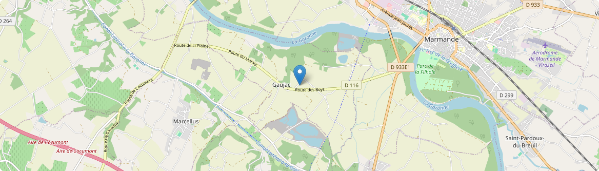 Gaujac - Carte