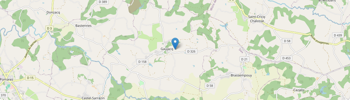 Gaujacq - Carte