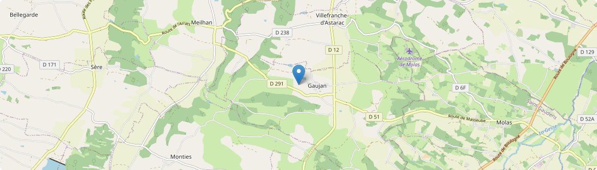 Gaujan - Carte