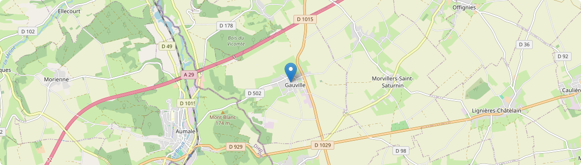 Gauville - Carte