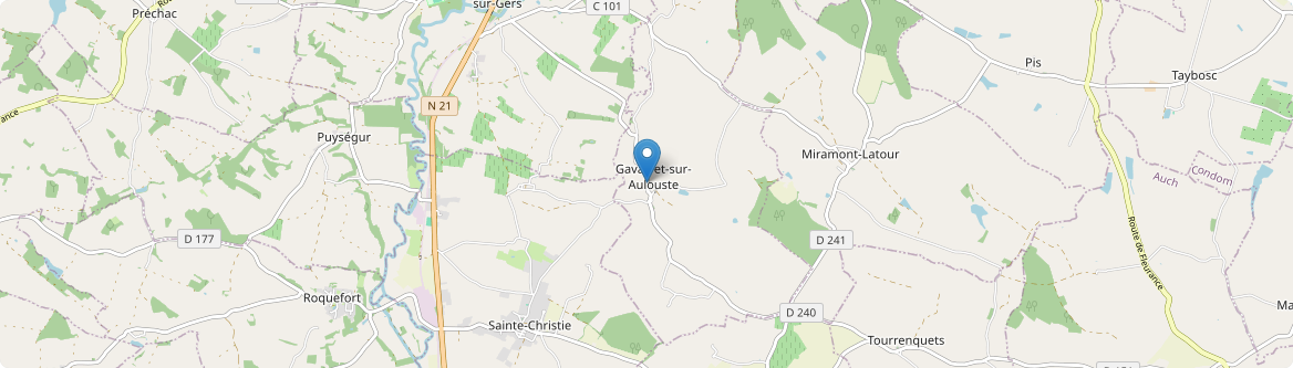 Gavarret-sur-Aulouste - Carte