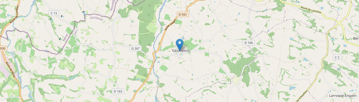 Gazaupouy - Carte