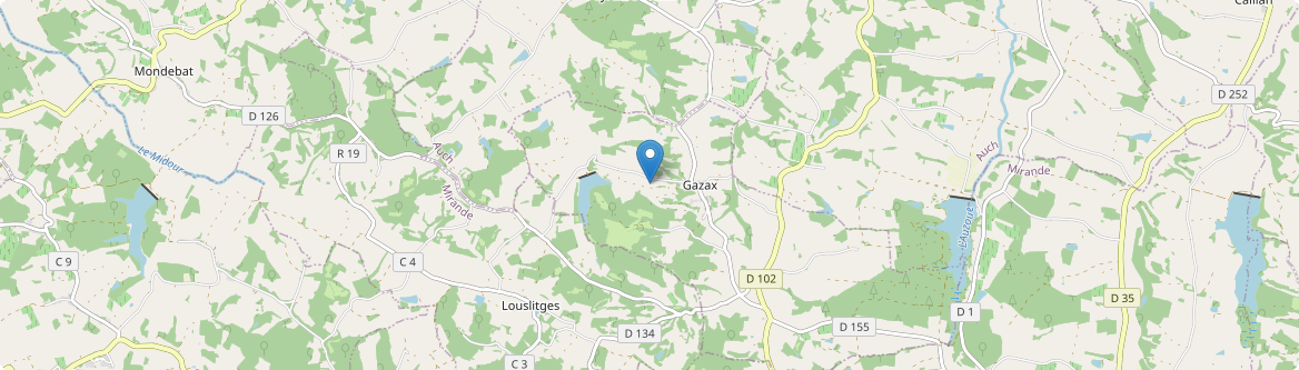 Gazax-et-Baccarisse - Carte