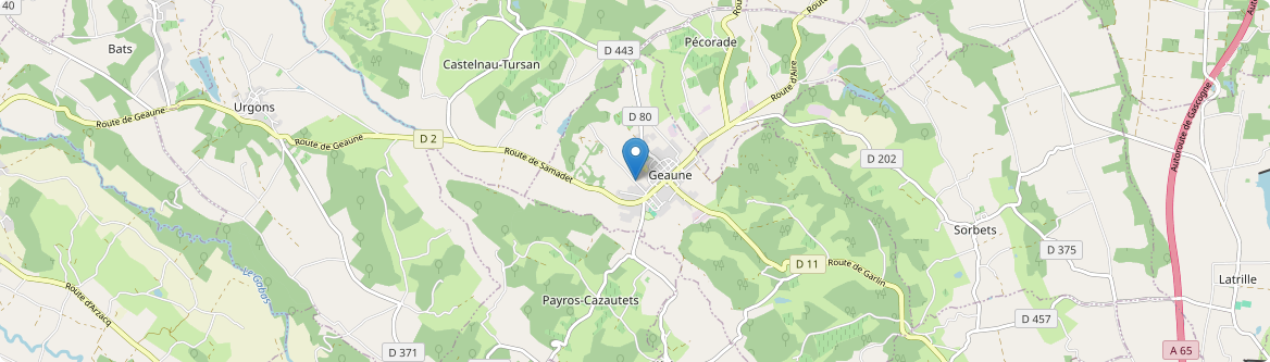 Geaune - Carte