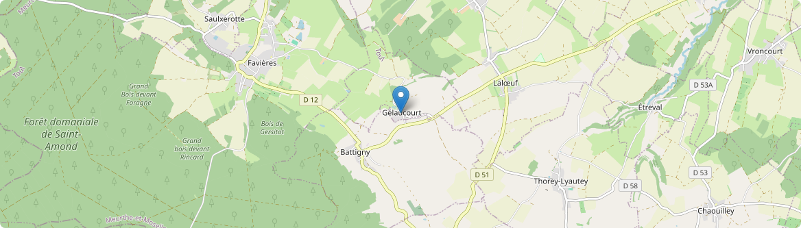 Gélaucourt - Carte
