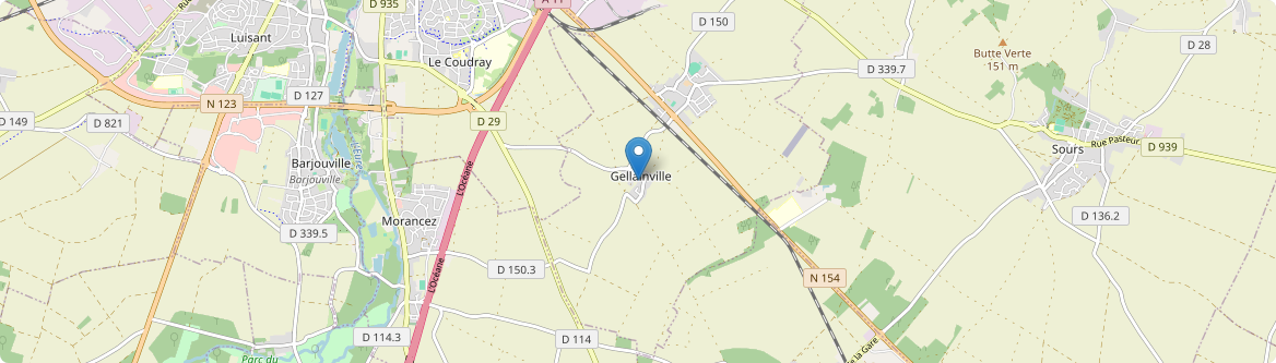 Gellainville - Carte
