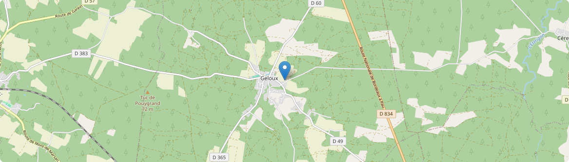 Geloux - Carte