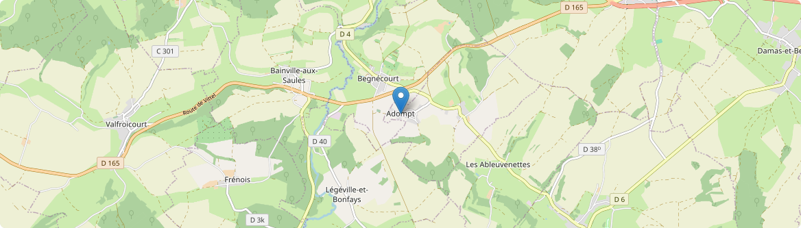 Gelvécourt-et-Adompt - Carte