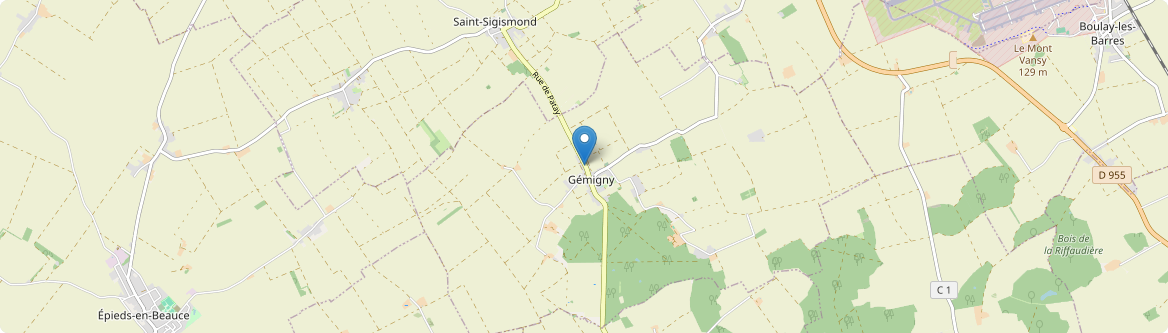 Gémigny - Carte