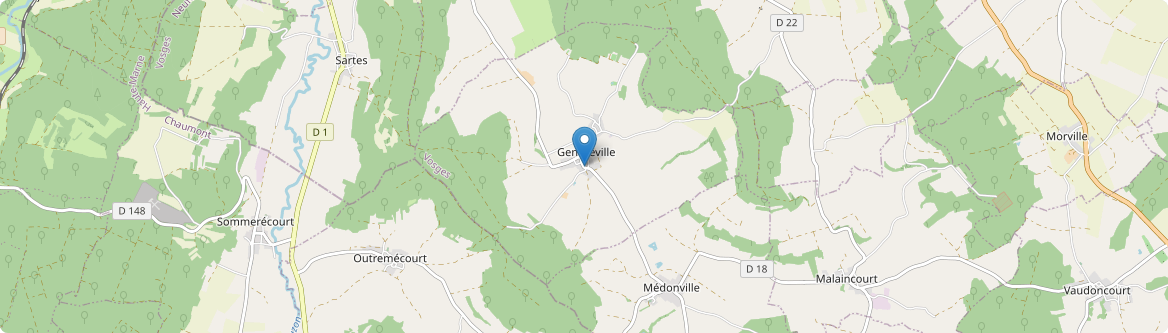 Gendreville - Carte